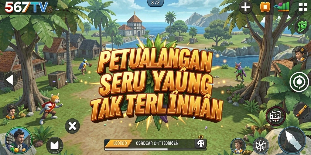 Tampilan gameplay seru dari 567TV dalam petualangan yang mendebarkan.