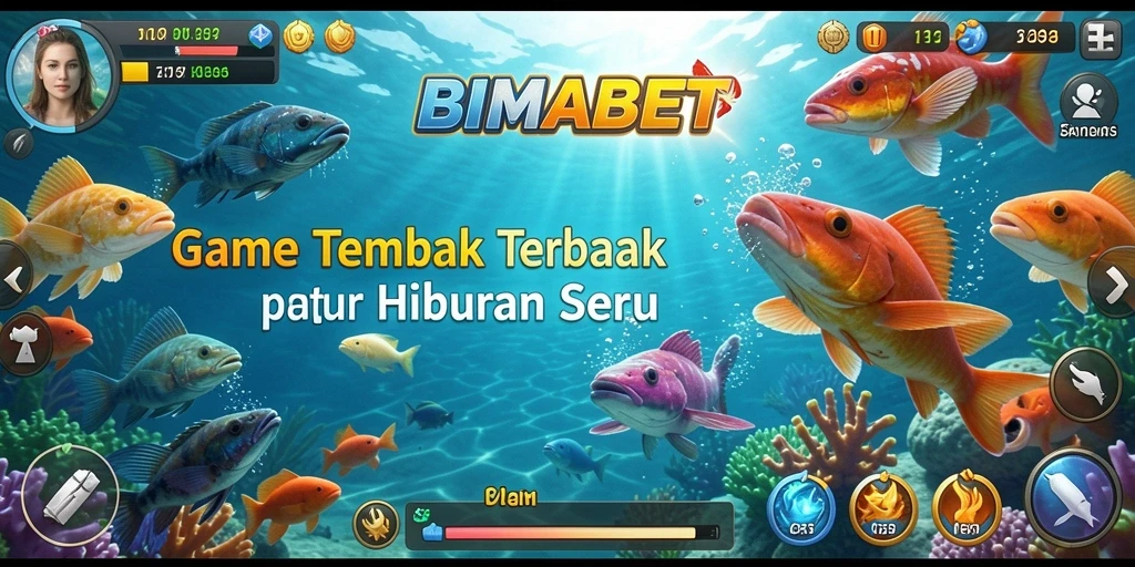 Tangkapan layar gameplay BIMABET dengan aksi menembak ikan yang seru.