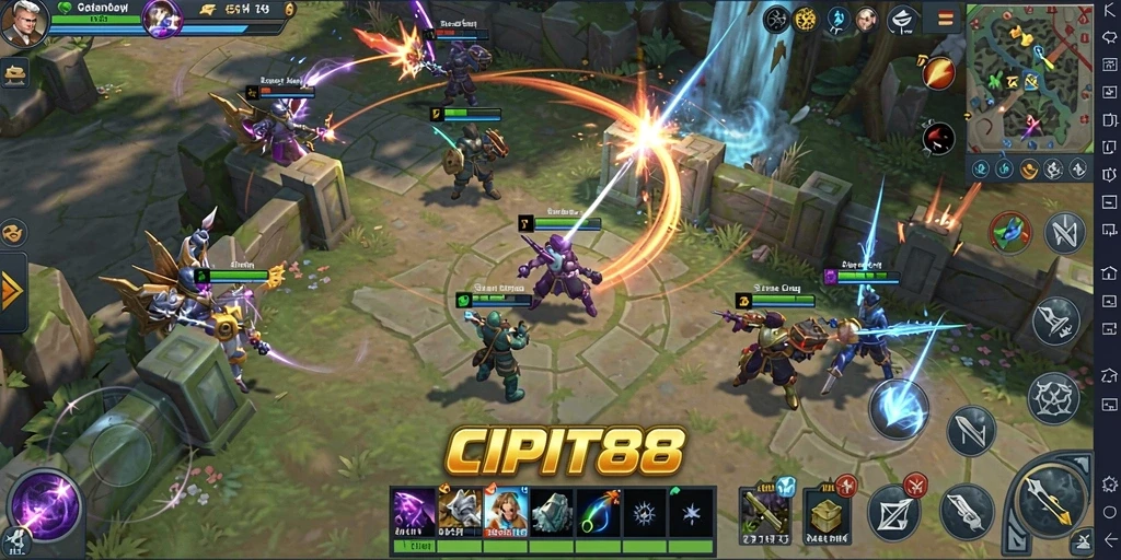 Tampilan seru gameplay SLG di CIPIT88.