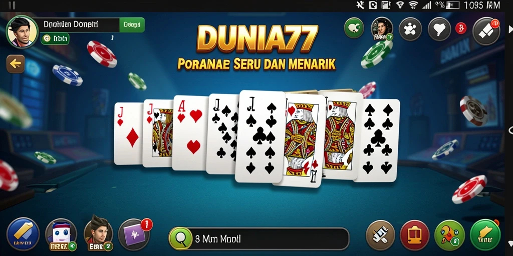 Gameplay seru DUNIA77 dengan grafis yang menawan.