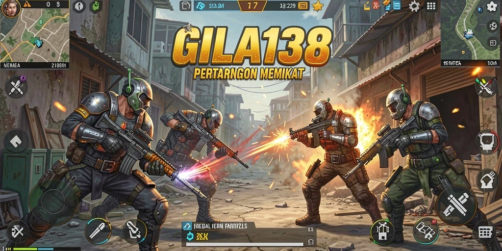 Tangkapan layar menampilkan aksi gameplay seru di GILA138 Battle Royale.