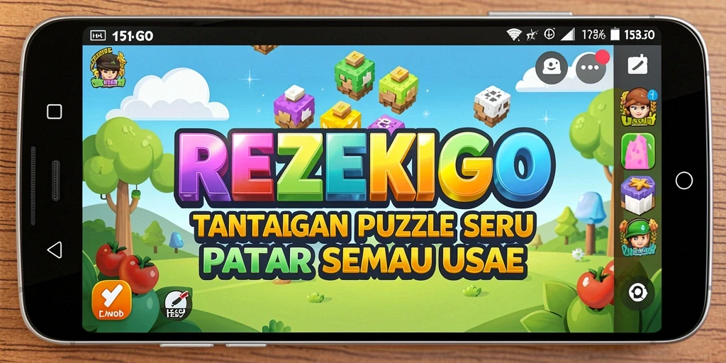 Tampilan gameplay puzzle yang seru di REZEKIGO.