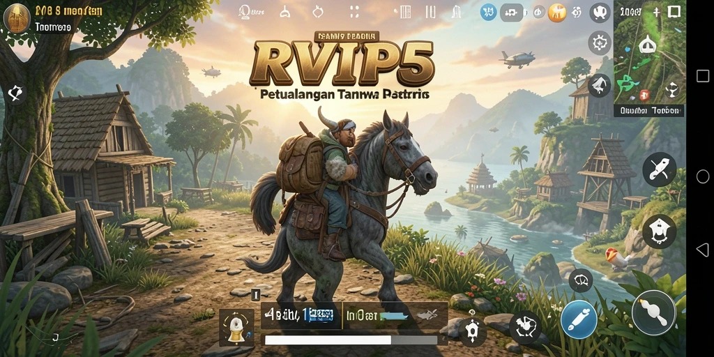 Tampilan gameplay RVIP5 yang mendebarkan dalam dunia terbuka.