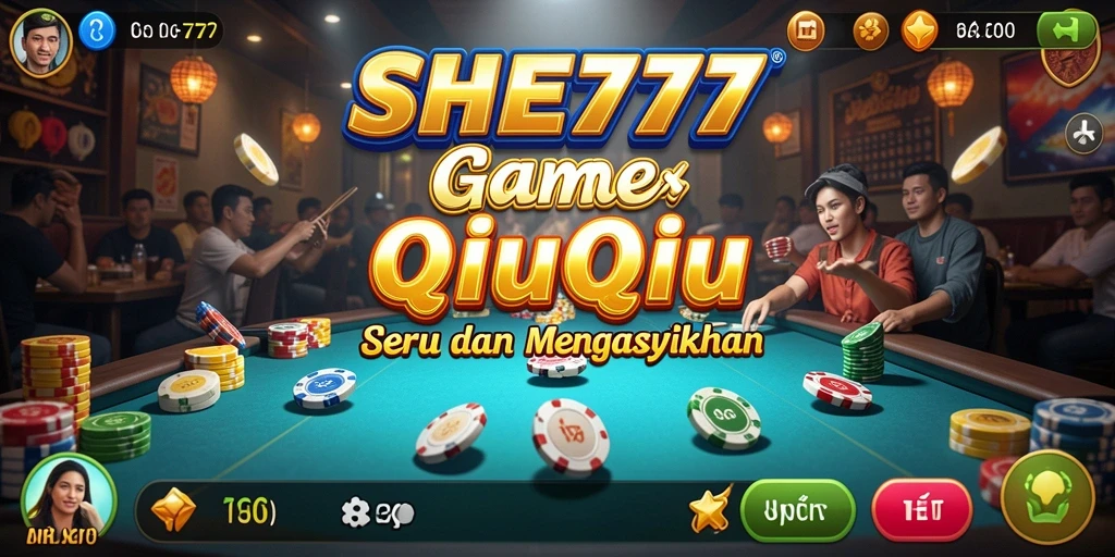 Screenshot menampilkan gameplay QiuQiu yang seru dan menegangkan.